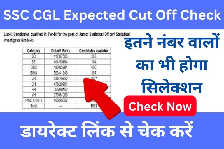 ssc cgl expected cut off 2023